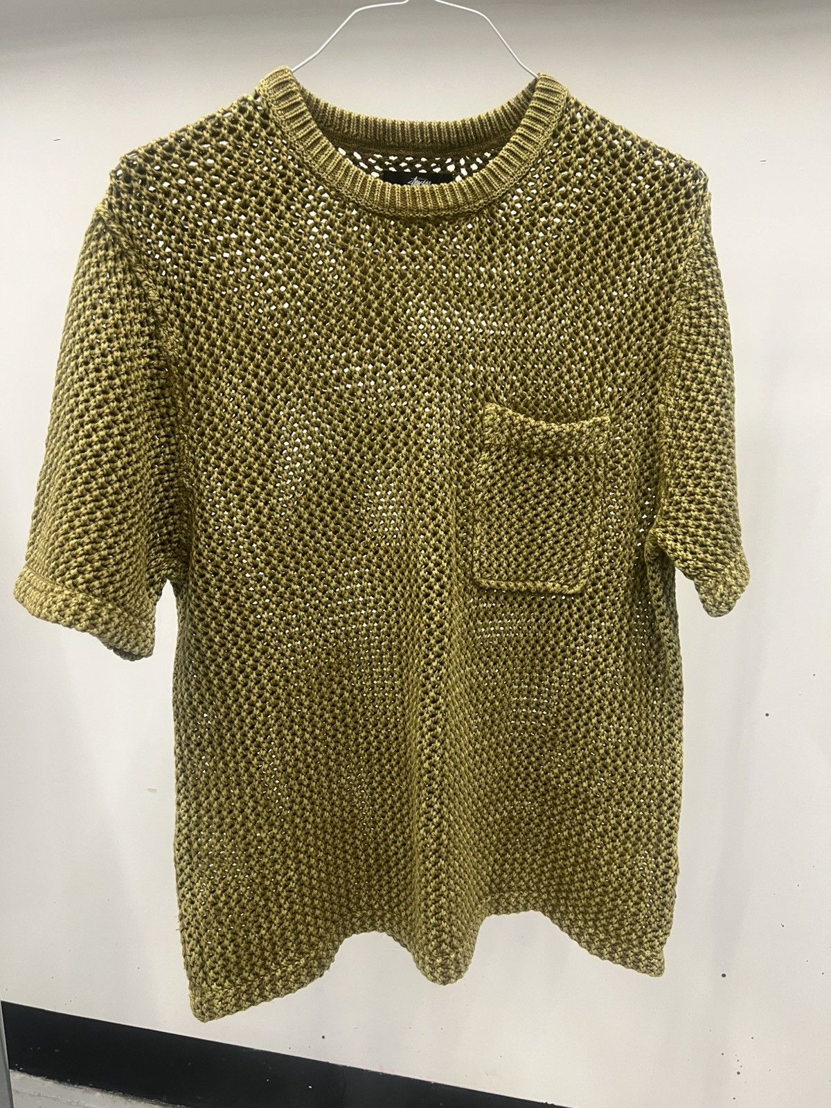 Stussy Knitted Too Beige Size M T-Shirts, Hoodie, Sweatshirt | FlexRushtees.com