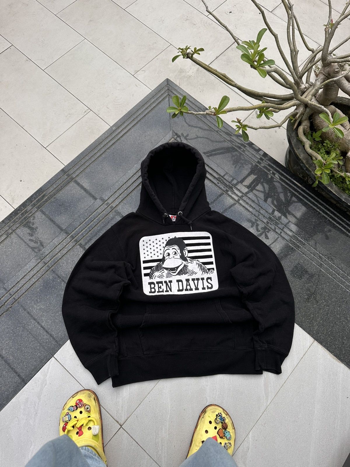 Davis 00s Ben Davis Vintage Big Logo Streetwear Oversize Hoodie