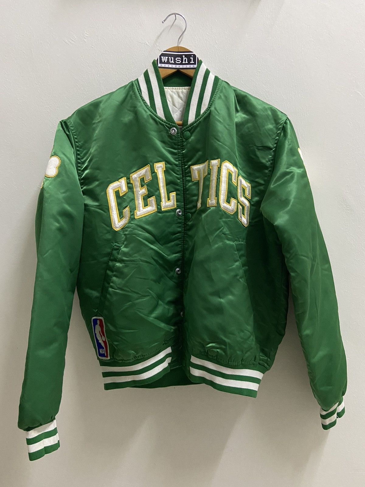 Vintage Nba Starter Boston Celtics Satin Varsity Bombers T-Shirts, Hoodie, Sweatshirt | FlexRushtees.com