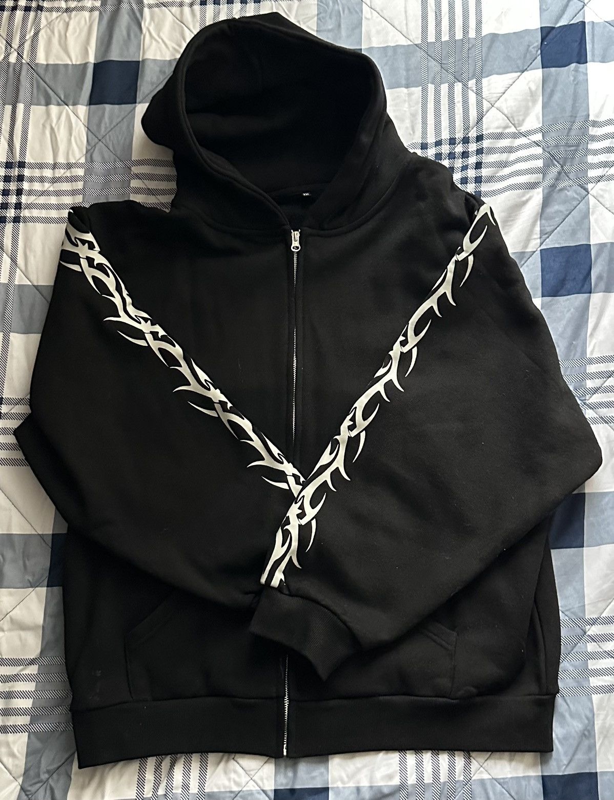 Studios Bravest Studios Black Tribal Zip Up Hoodie