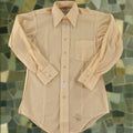 Vintage Vtg Shirt Mens S 14 5 32 Yellow Geometric Texture Knit 50s 60s Usa New