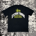 Vintage Extra Tough Stussy Tee In Black Size Medium Hoodie, Sweatshirt | FlexRushtees.com