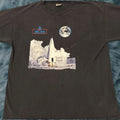 Vintage Nasa Space Delta Clipper Mcdonnell Douglas Shuttle Vtg Shirt Xxl Black Mens Short Sleev