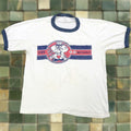 Vintage Rare Adver Tee S Us Navy Shirt Mens L White T Shirt 70s Signal Man Ringer Streetwear