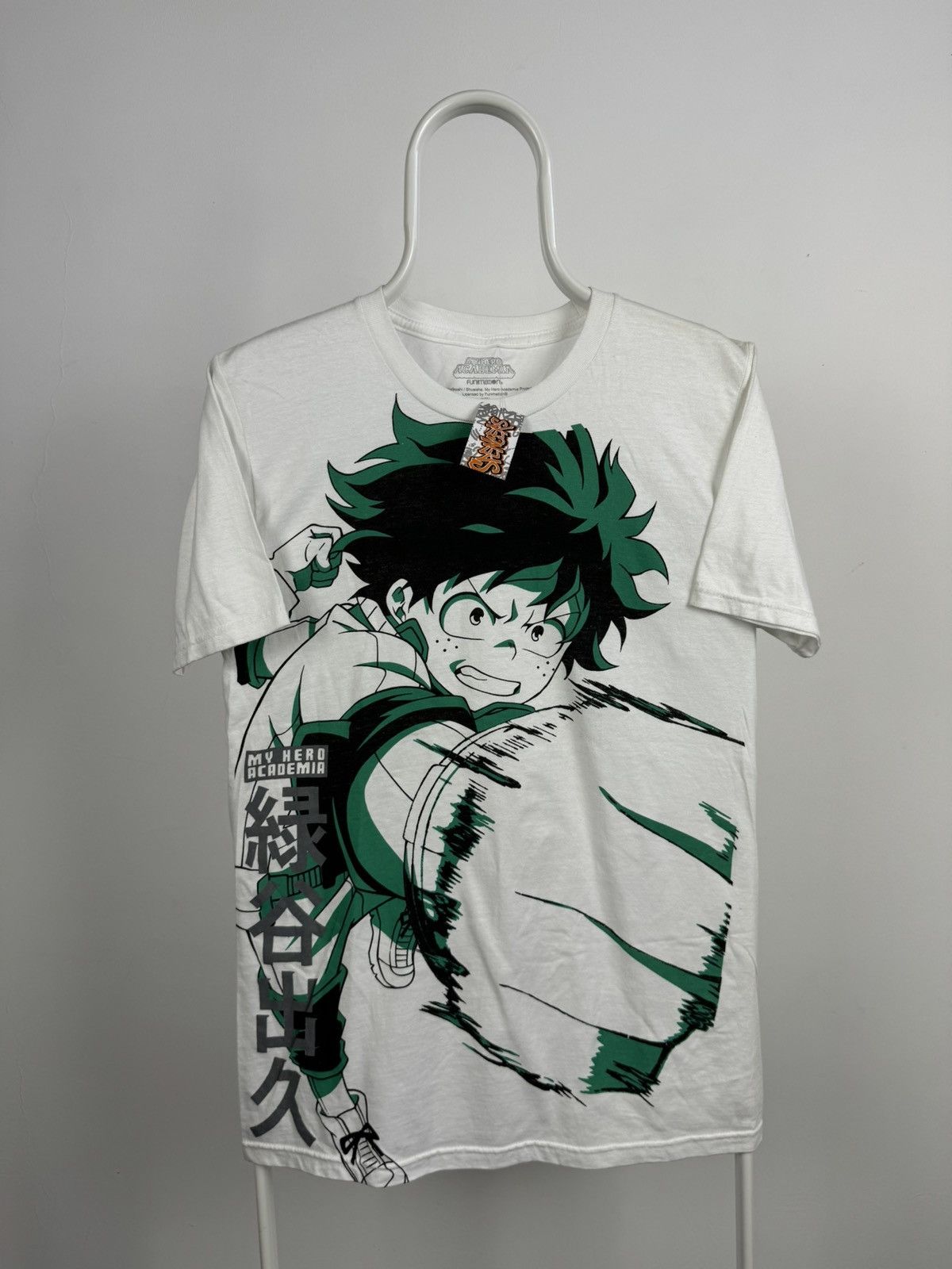 Vintage My Hero Academia Funimation Big Logo Tee Made In Mexico