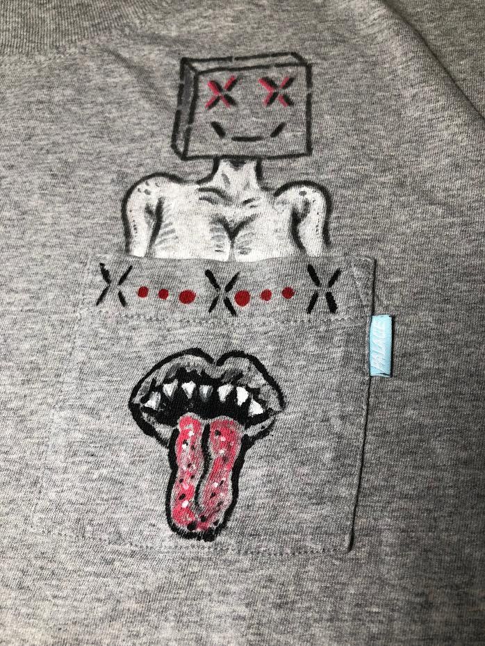 Custom Painted Palace Pocket Tee Hoodie, Sweatshirt | FlexRushtees.com