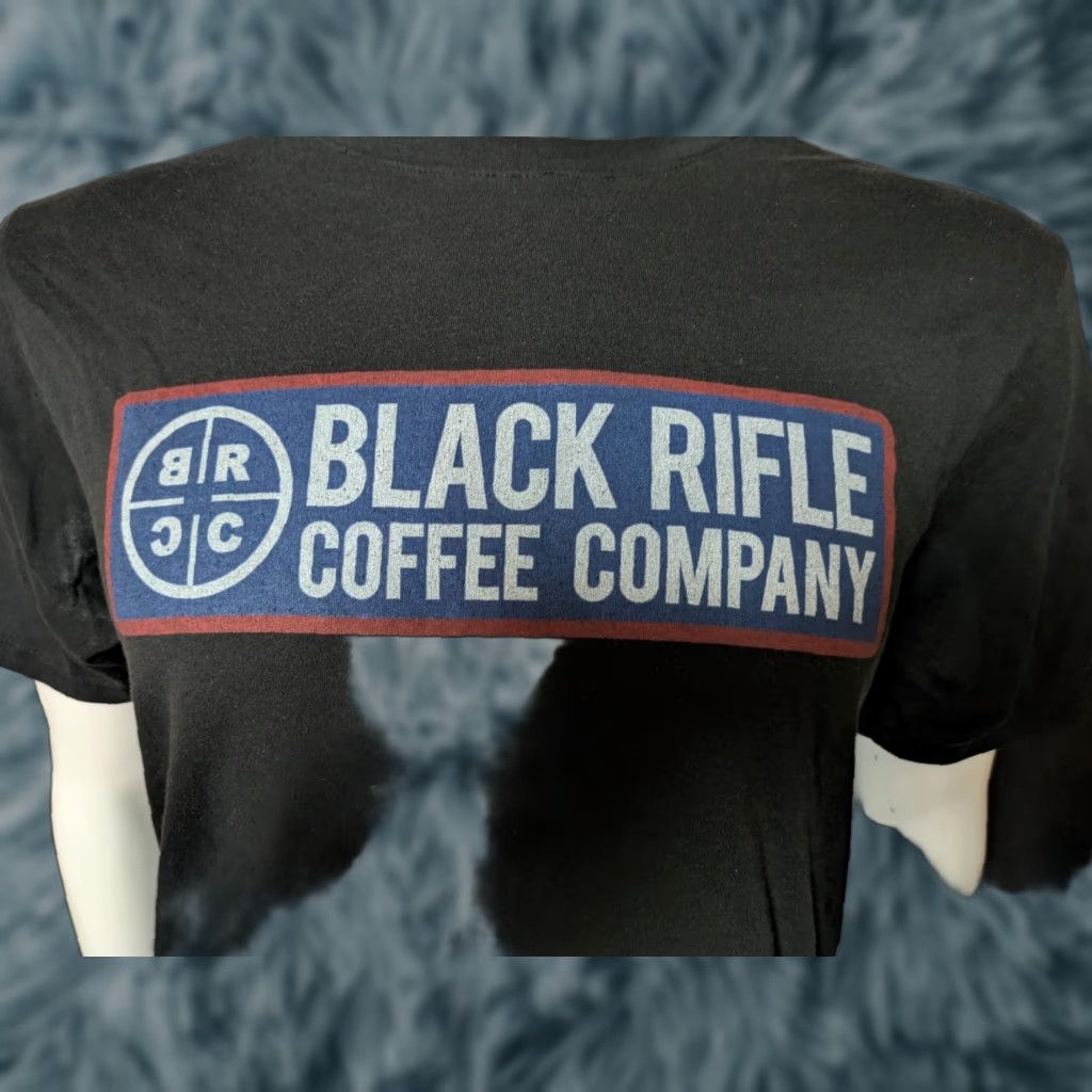 Vintage Black Rifle Coffee Company Logo T Shirt Large Conservative Veteran Nice Hoodie, Sweatshirt | FlexRushtees.com
