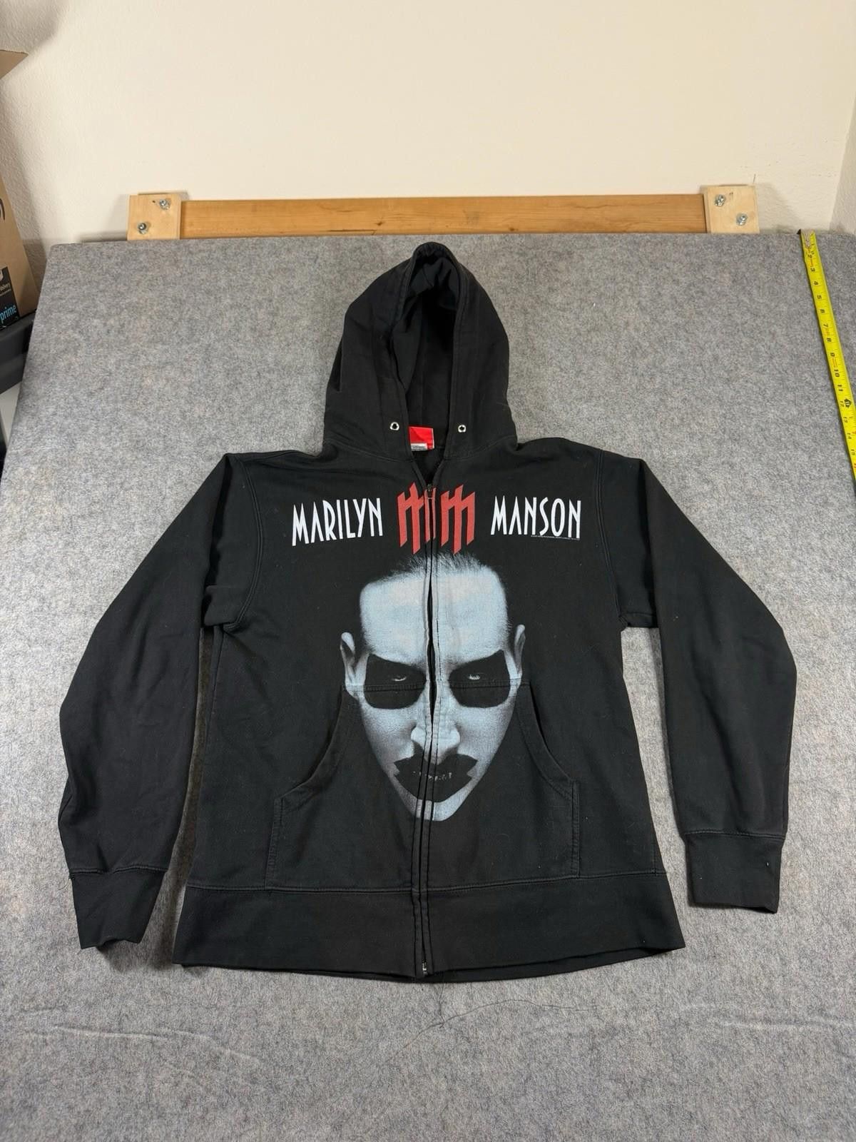 Giant Vintage 2003 Marilyn Manson Full Zip Hoodie Size Medium
