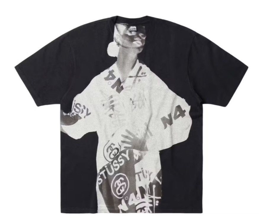 Stussy New Lady Paris Pigment Dyed Tee Xxl Black 2xl Hoodie, Sweatshirt | FlexRushtees.com