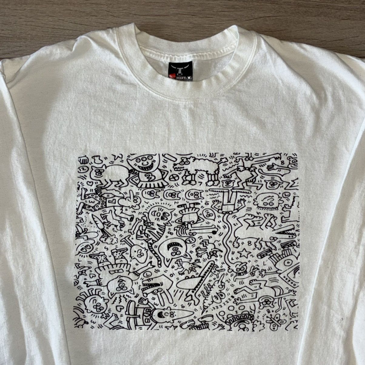 Hanes Keith Haring Long Sleeve Art Tee