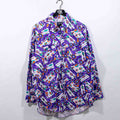 Vintage Wrangler Western Aztec Bandana Brushpopper Shirt Cowboy Vtg