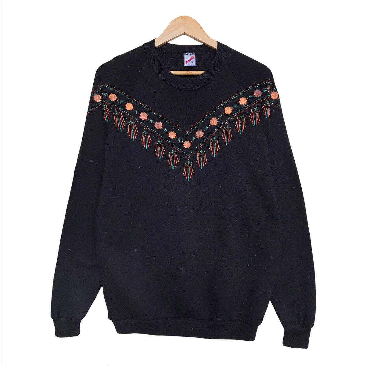 Jerzees X Vintage Vintage Art Handmade Jerzees Black Sweatshirt