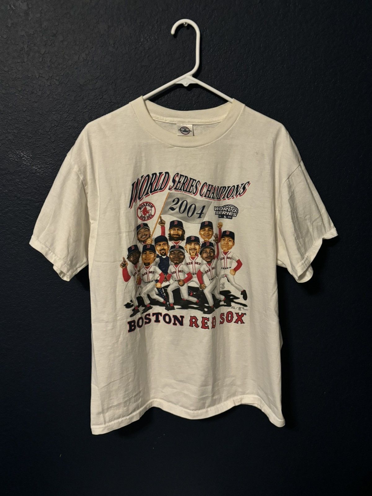 Vintage 2004 Red Sox Big Head Tee