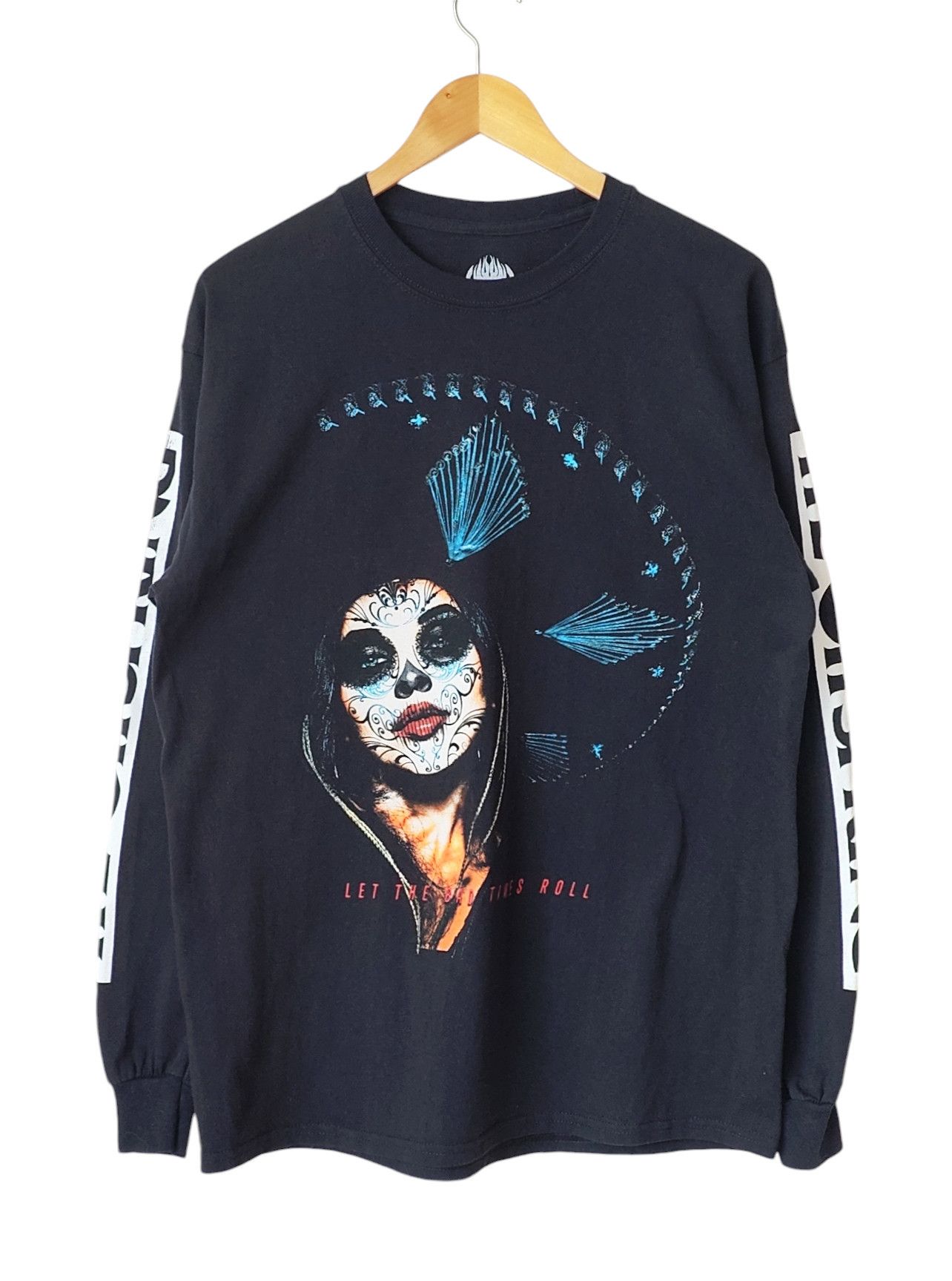 Band Tees The Offspring Let The Bad Times Roll 2021 Promo Longsleeve Hoodie, Sweatshirt | FlexRushtees.com