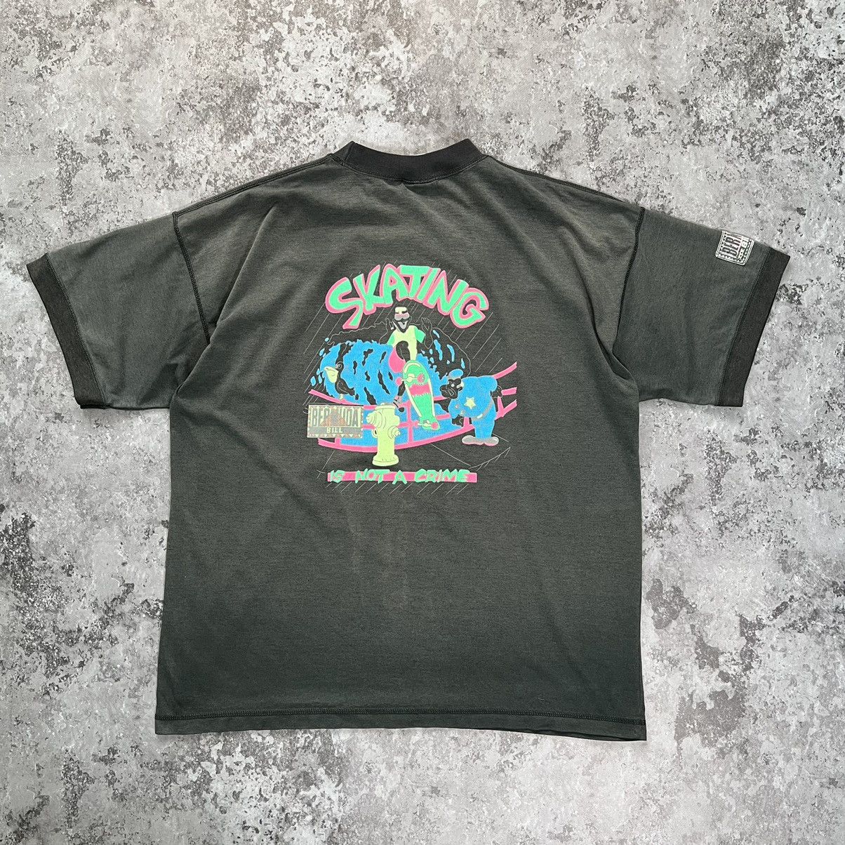 Vintage Sun Bleach T Shirt Skate Is Not Crime Hoodie, Sweatshirt | FlexRushtees.com