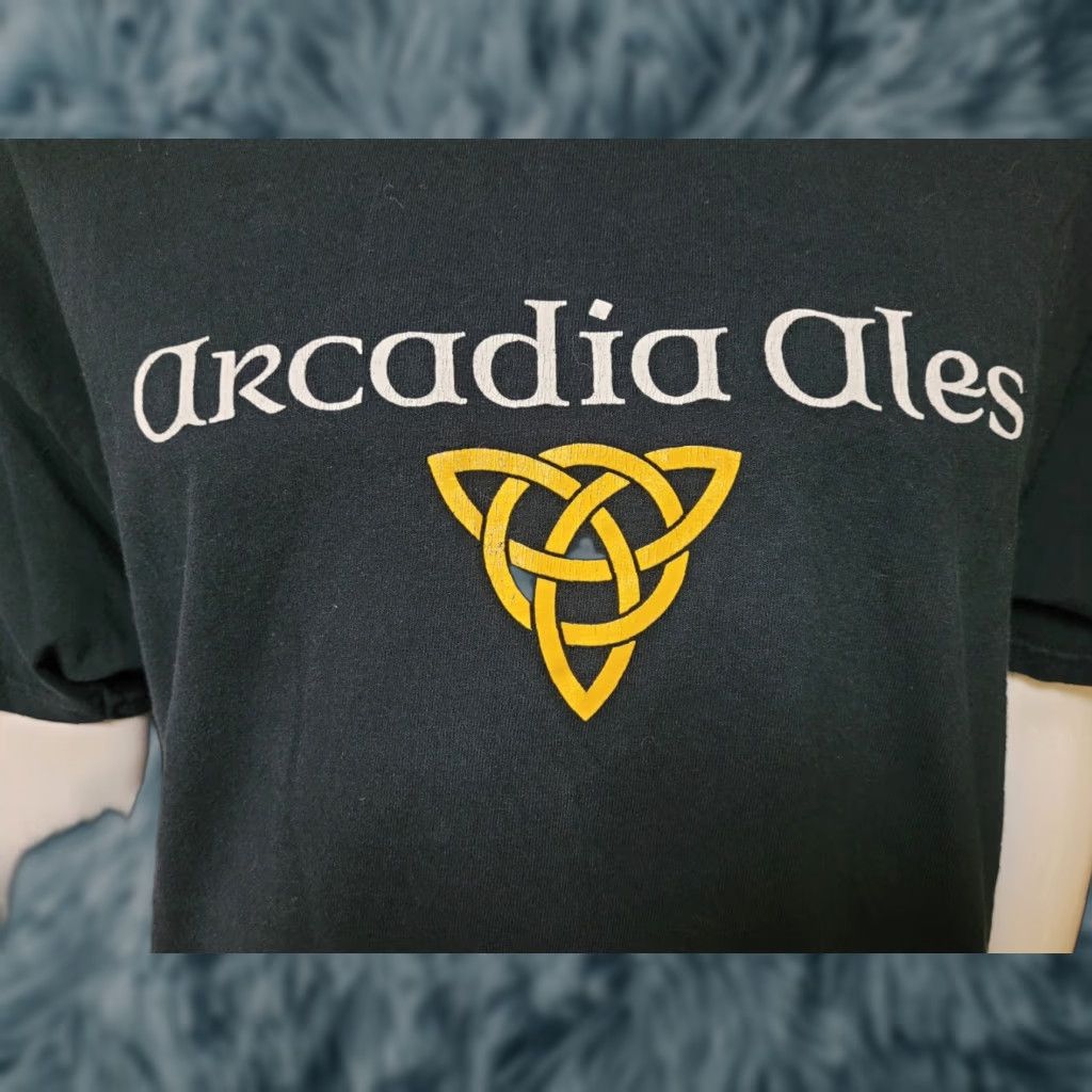 Gildan Arcadia Ales Brewing Company Logo T Shirt Xl Battle Creek Mi Defunct Craft Beer Shirt Mens Bl Hoodie, Sweatshirt