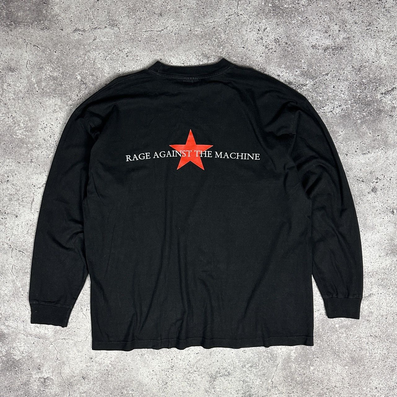 Rage Against The Machine Rage Against The Machine Battle Los Angeles Vintage Long Tee Hoodie, Sweatshirt | FlexRushtees.com