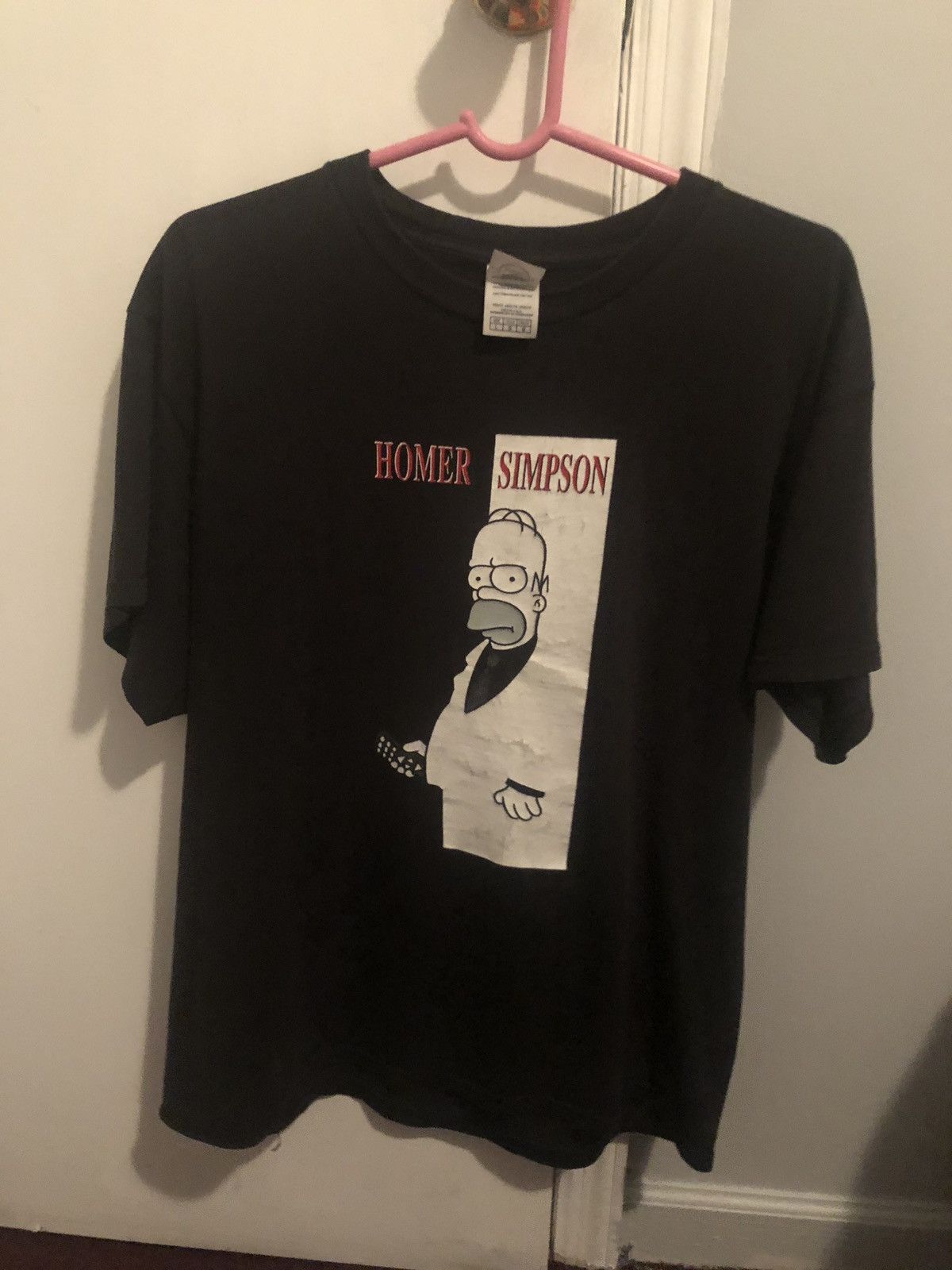 Scarface X The Simpson S Black Homer Simpson Tee