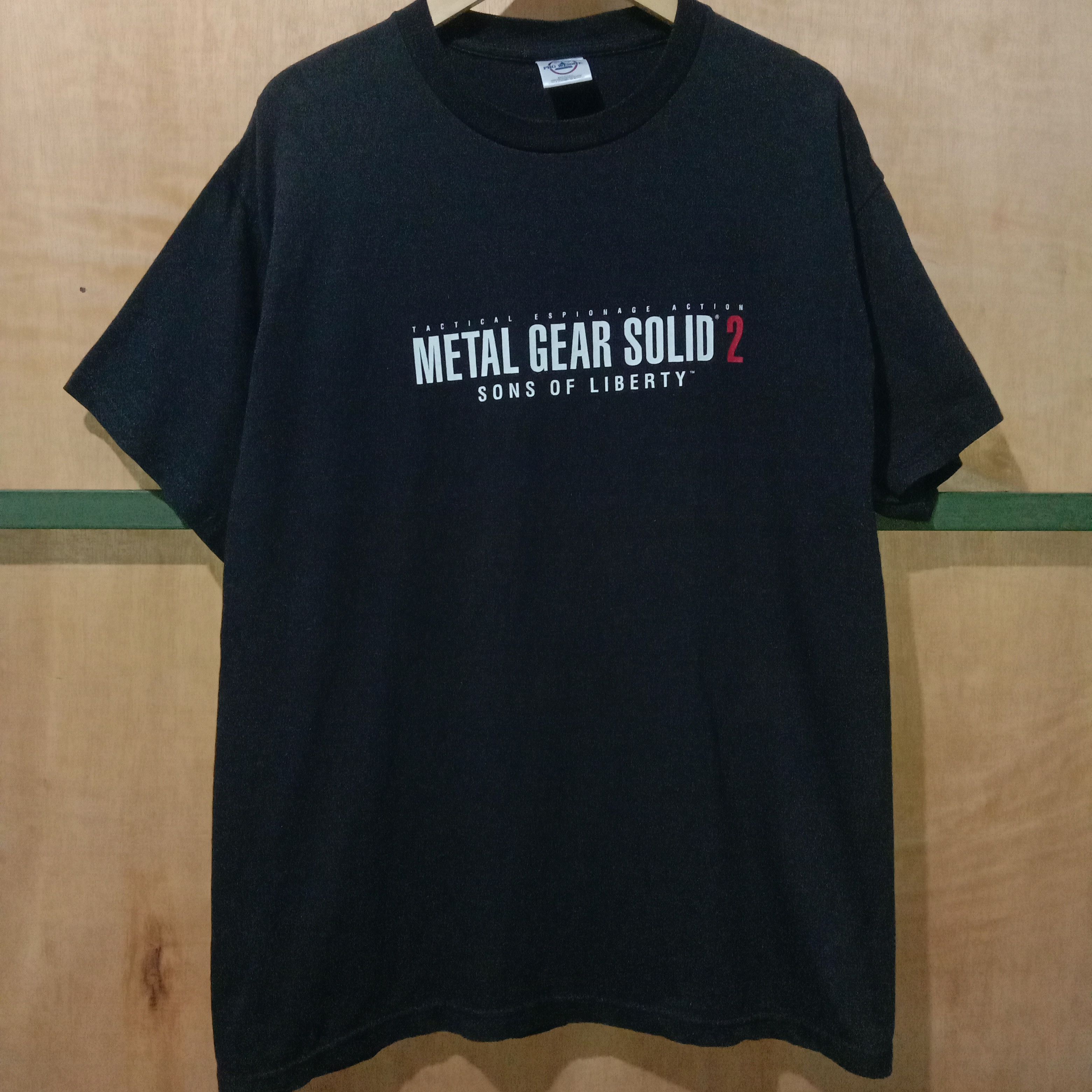 The Game Metal Gear Solid 2 Sons Of Liberty 2001 T Shirt Game Rare