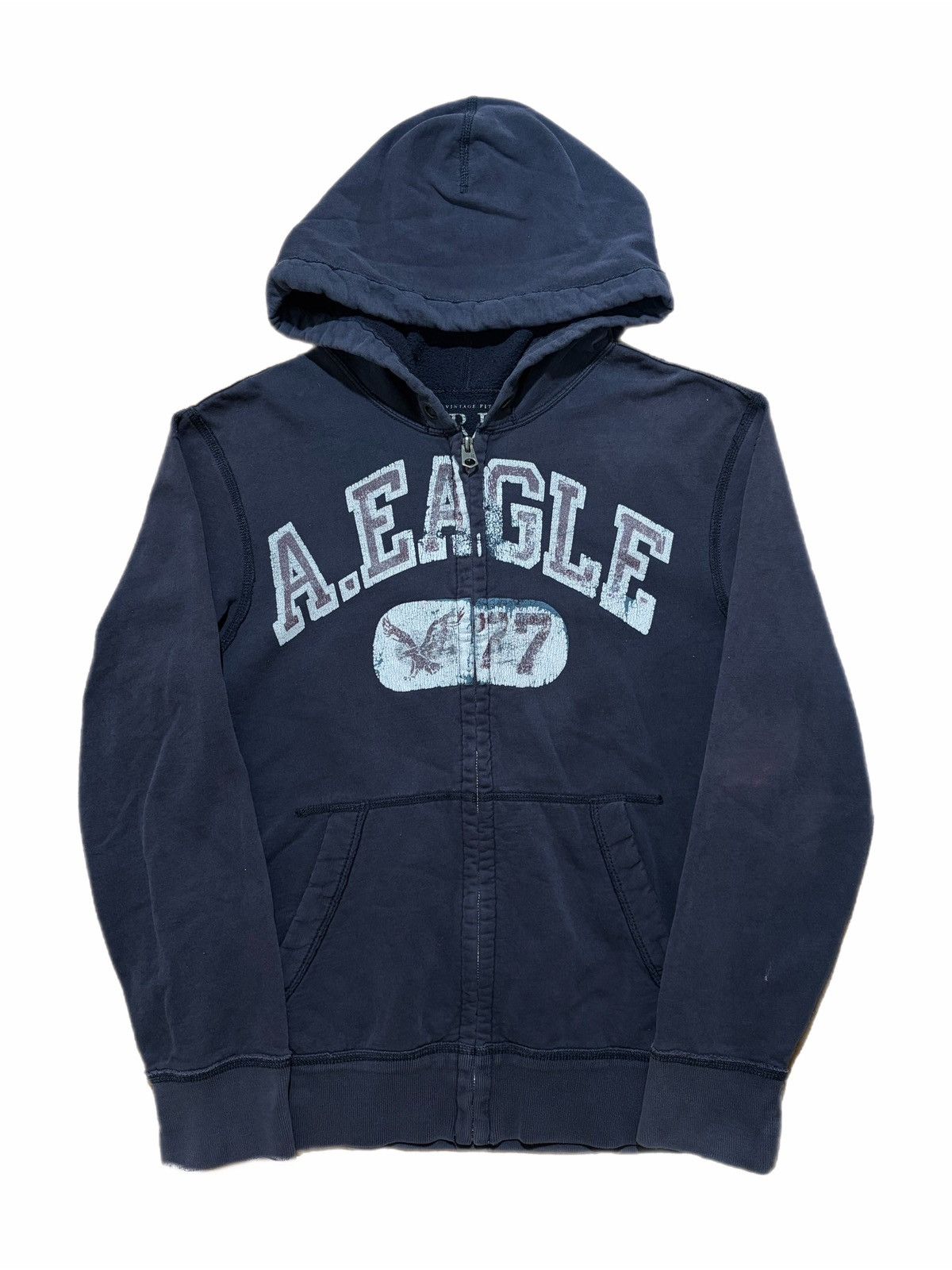 Eagle Outfitters American Eagle Outfitters Hoodie Full Zip A Eagle 77 Graphic
