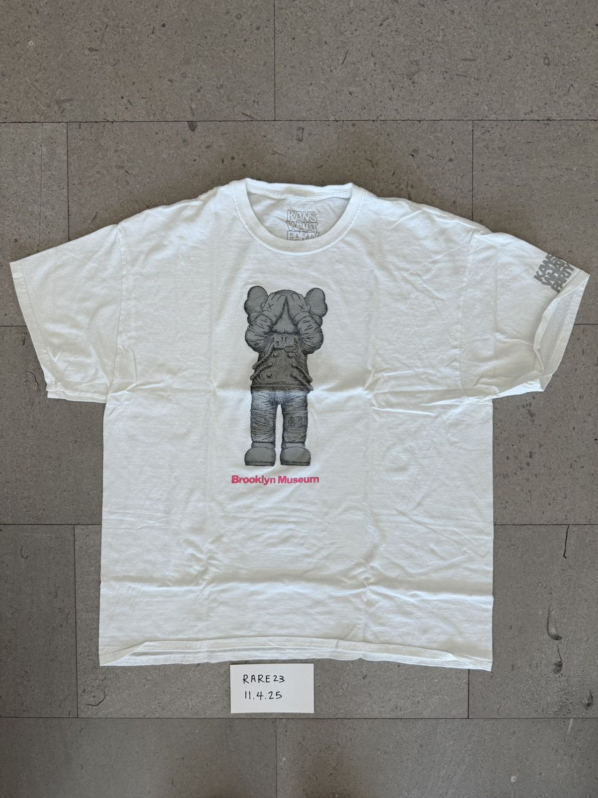Kaws Brooklyn Museum Space T Shirt White Cotton