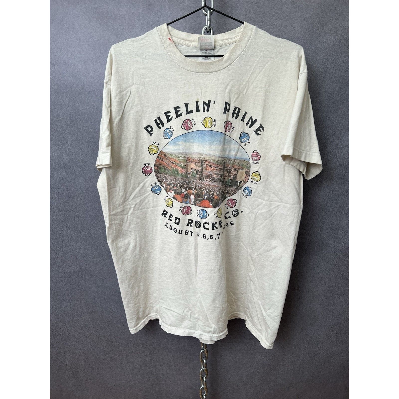 Vintage 1996 Phish Tour T Shirt Rare Vintage Pheelin Xl Hoodie, Sweatshirt | FlexRushtees.com