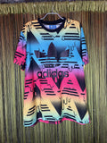 Adidas Multi Colored Drip Printed Tee