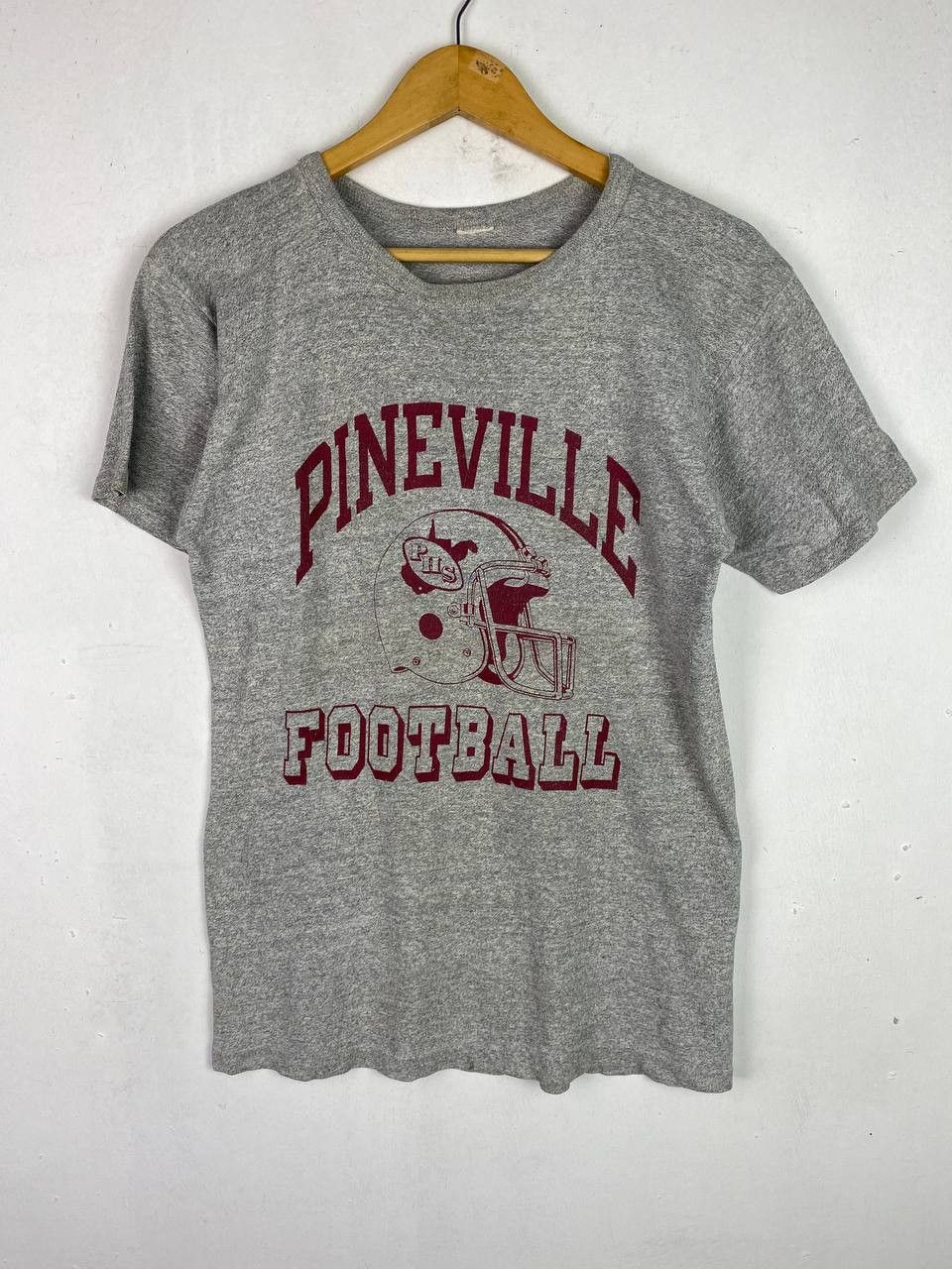Vintage 70s Pineville Football Tee Distressed