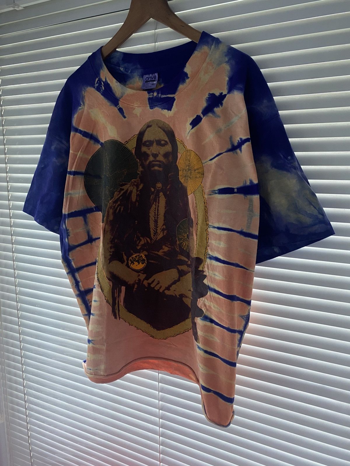 Vintage 1990 Anvil Tie Dye American Retro Custom Fit Tee