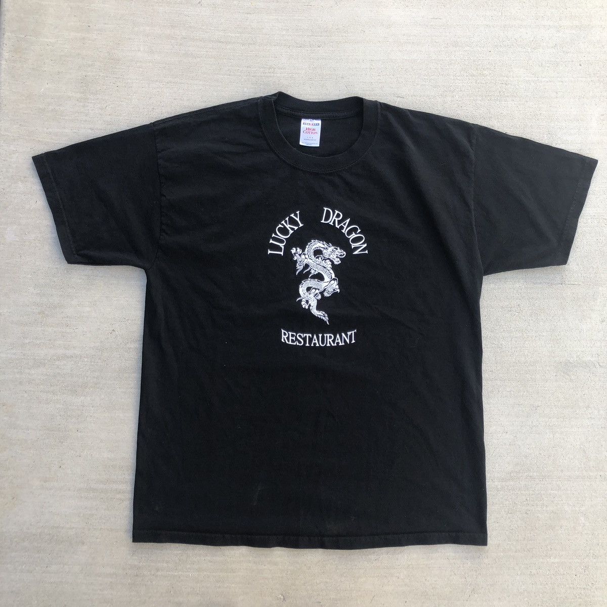 Vintage Lucky Dragon Restaurant T Shirt 21 5x27 5