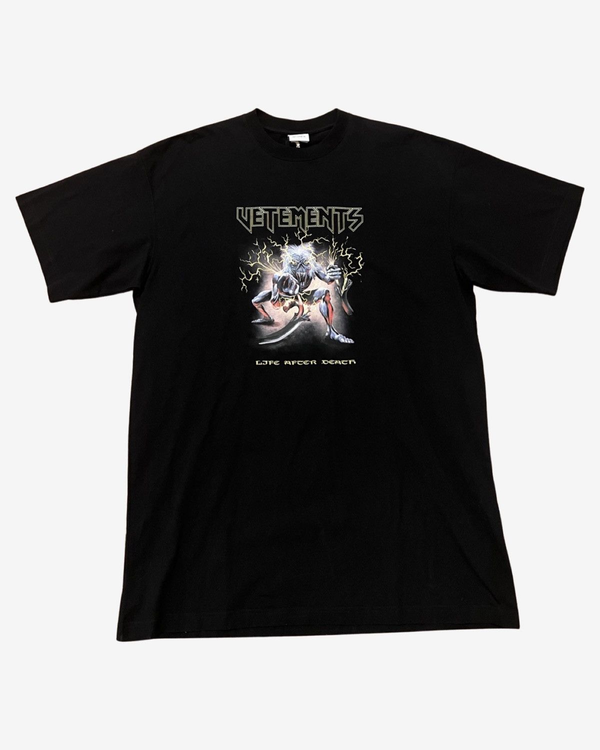 Vetements Logo Heavy Metal Oversized T Shirt Hoodie, Sweatshirt | FlexRushtees.com