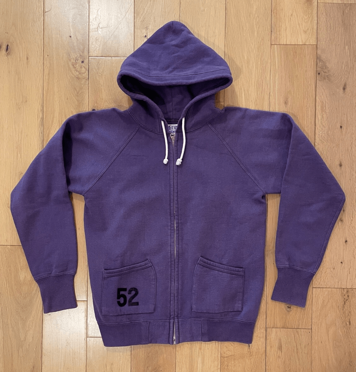 The Real Mccoy S The Real Mccoy S Full Zip Hooded Sweatshirt Purple Medium