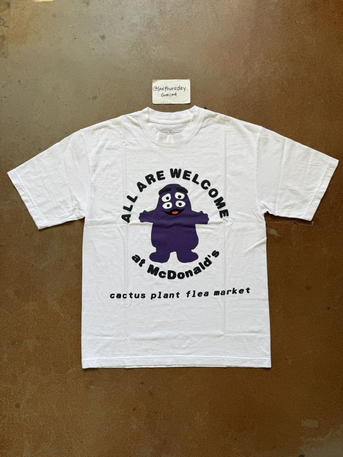 Mcdonald S Grimace Tee White Xl Hoodie, Sweatshirt | FlexRushtees.com