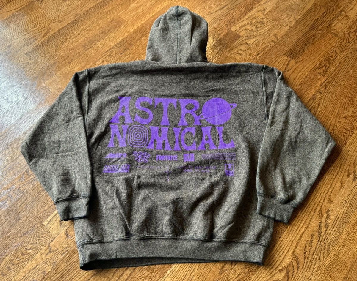 Travis Scott Cactus Jack Fortnite Bleached Brown World Event Hoodie