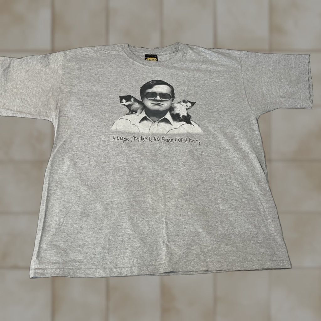 Agolde Vintage Golden T Shirt Unisex Adults Xl Gray Cotton Graphic Print Logo Bubbles Trailer Park B