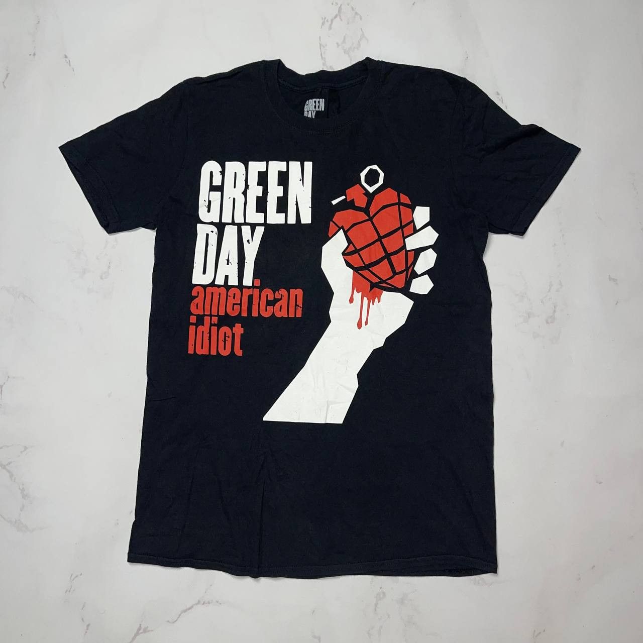 Vintage Green Day American Idiot Vintage T Shirt Black Sz M Wmn Hoodie, Sweatshirt | FlexRushtees.com