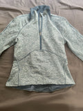 Lululemon Half Zip Long Sleeve Shirt Blue Like New