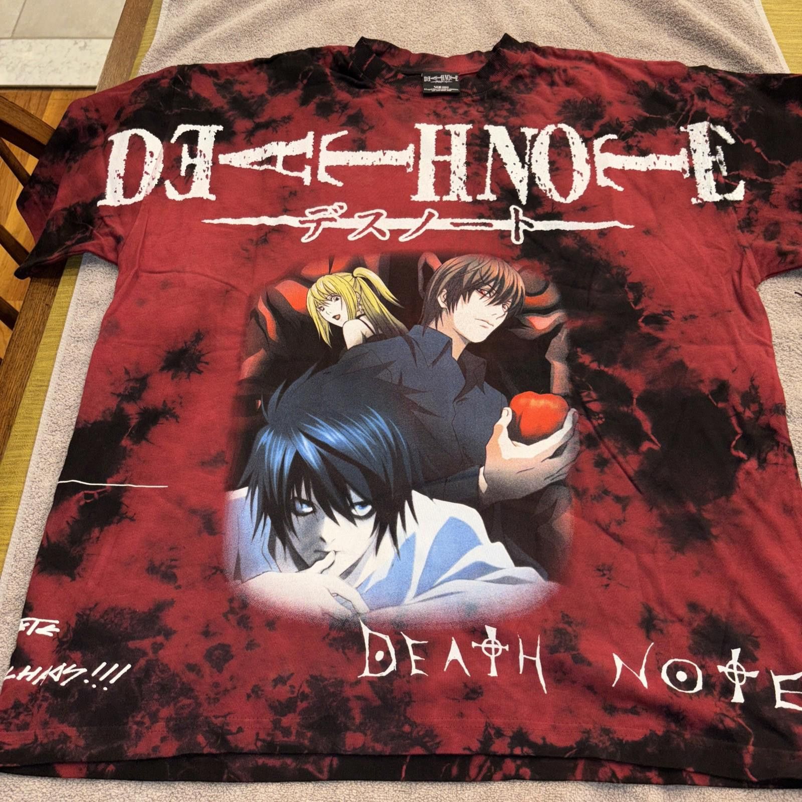 Death Note Oversized Large T Shirt Nwt