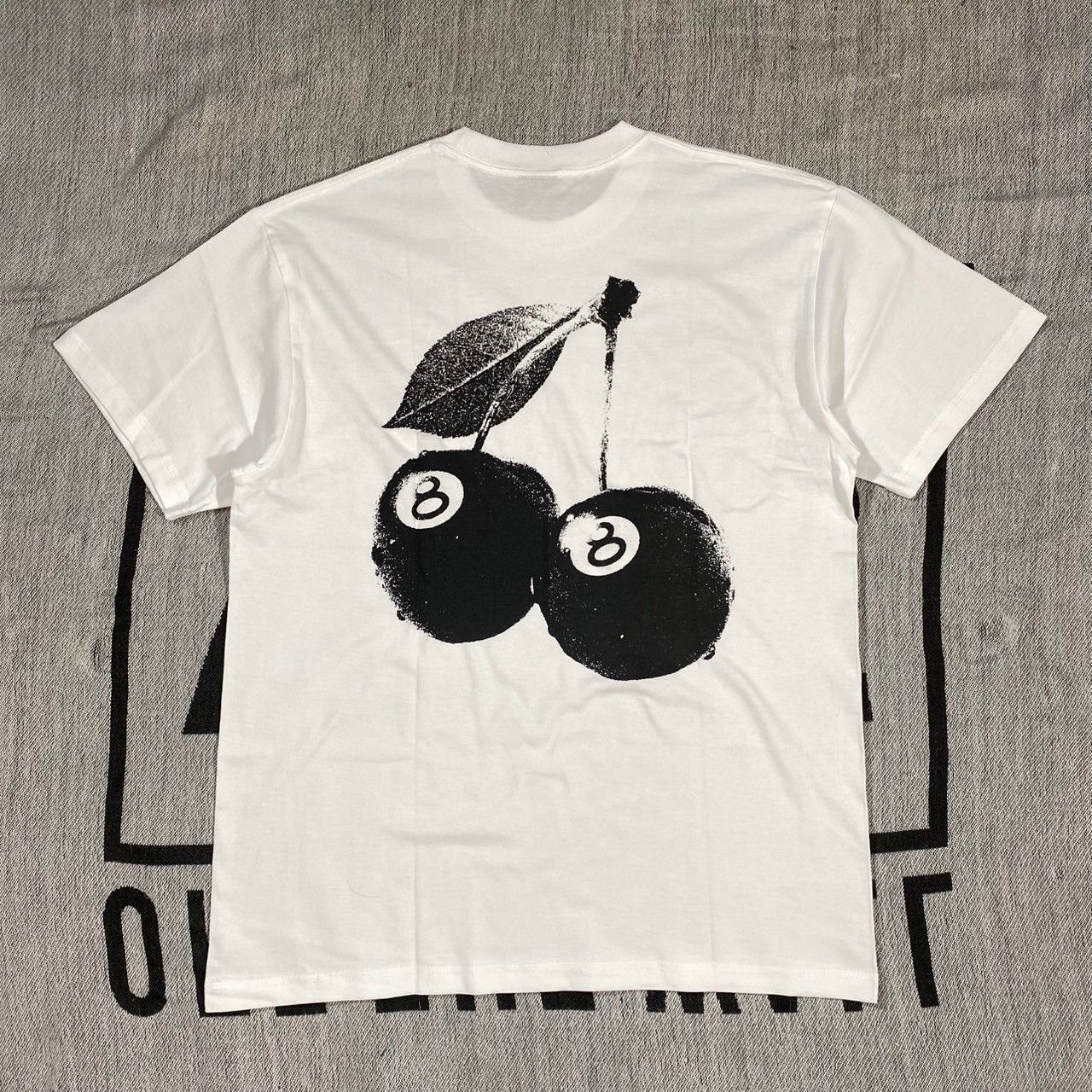 Stussy Tee Cherries White Xlarge Hoodie, Sweatshirt | FlexRushtees.com