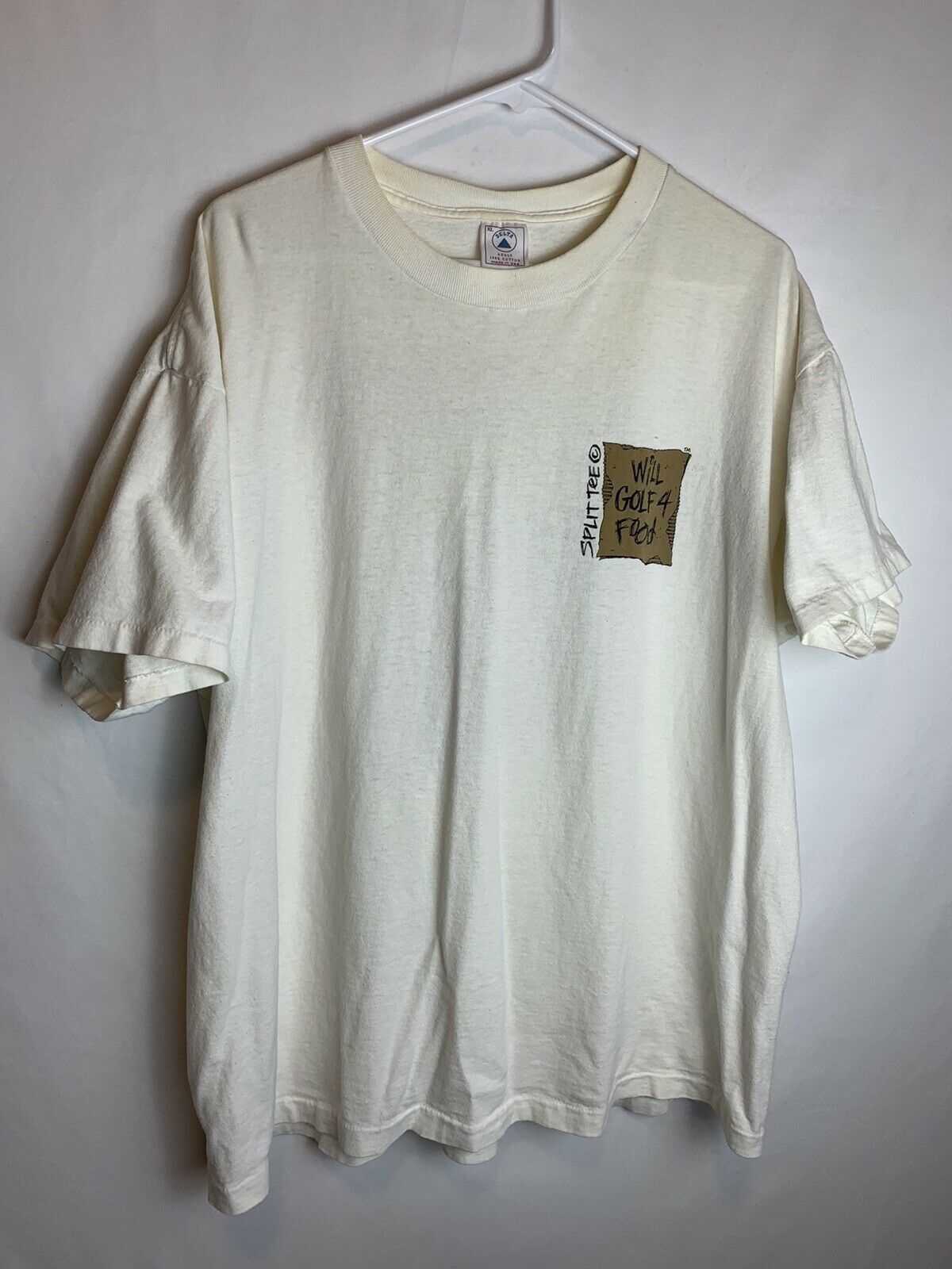 Delta Vintage Split Tee Will Golf 4 Food Xl T Shirt Cream Hoodie, Sweatshirt | FlexRushtees.com