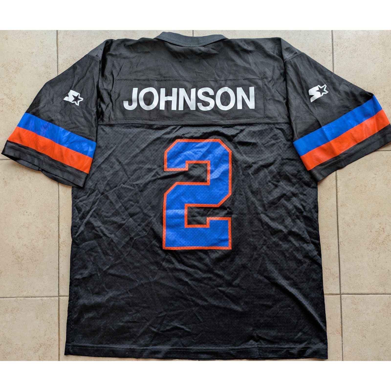 Starter Larry Johnson 2 Ny Knicks 90s Starter Jersey Football 48 Vtg T-Shirts, Hoodie, Sweatshirt | FlexRushtees.com