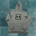 Armour Under Armour Hoodie Mens L Gray Essential Fleece Sweater Sweatshirt Sweatshirt Hoodie L