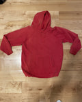 Vintage 70s Red Hoodie Raglan Sleeve
