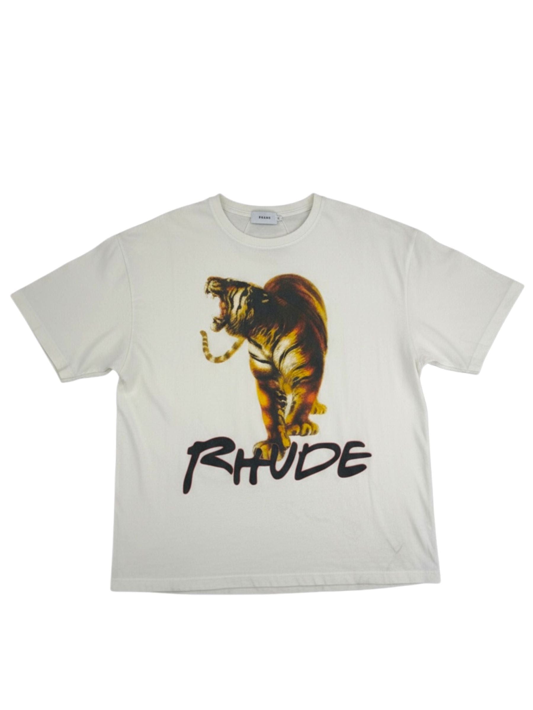 Rhude Tiger Tee Lightly Worn Hoodie, Sweatshirt | FlexRushtees.com