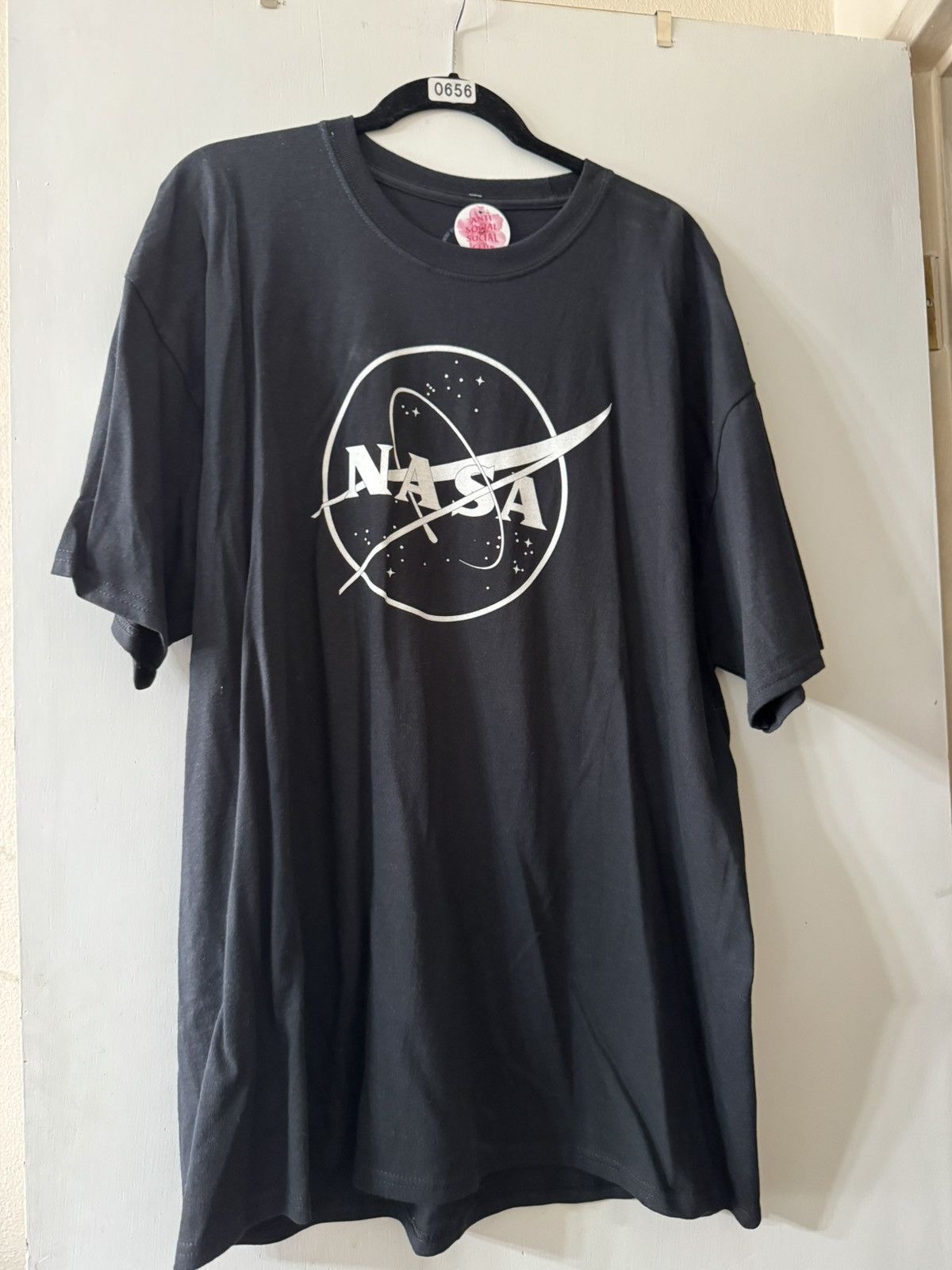 Anti Social Social Club Black Anti Social Social Club Nasa Glow In The Dark T Shirt