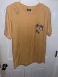 Stussy Psychedelic Tee In Orange Size Medium