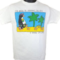 Vintage Cool Tropical Penguin T Shirt Vintage 90s Harrahs Del Rio