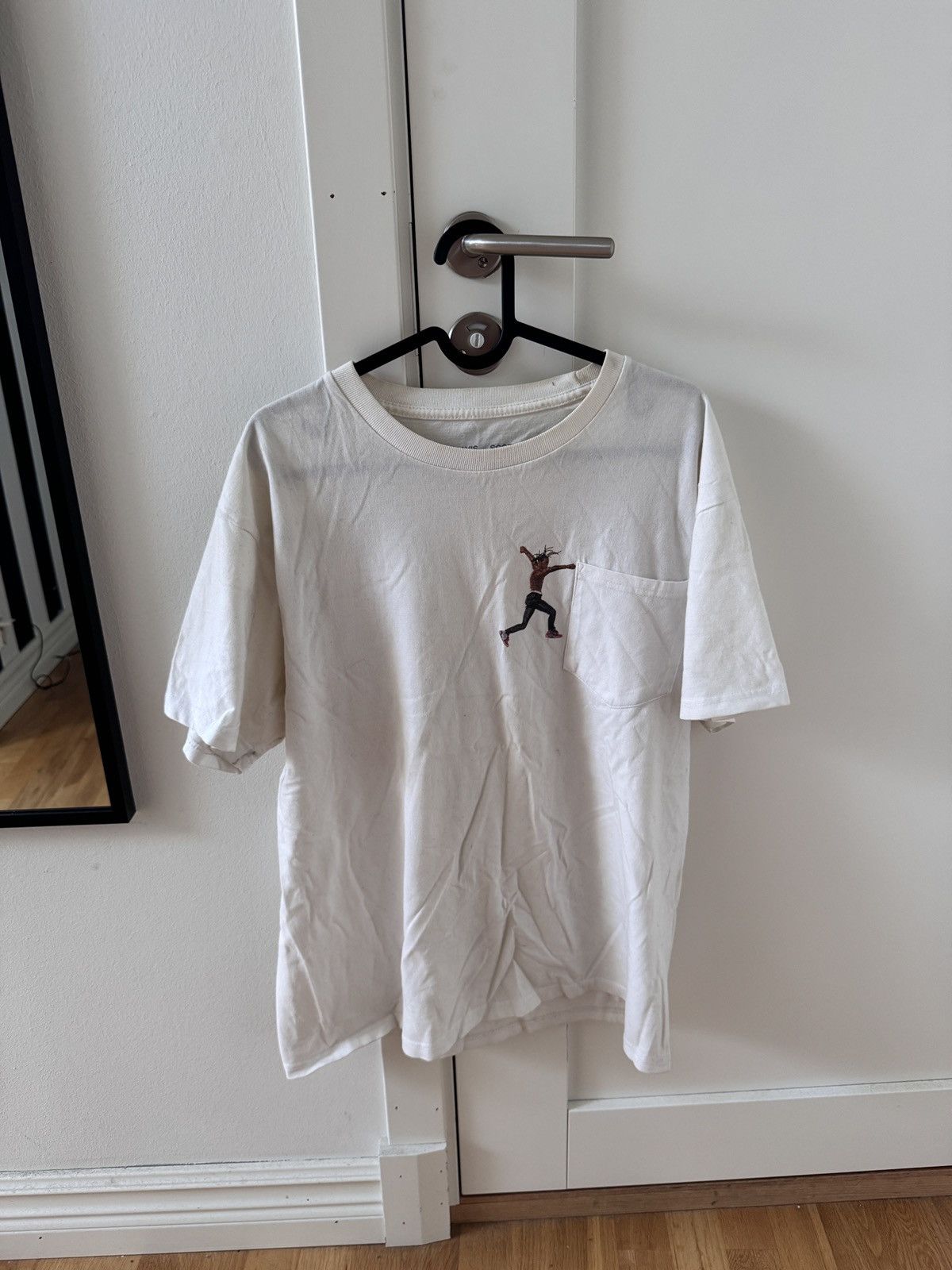 Virgil Abloh Travis Scott X Virgil Abloh Tee Off White Aj1 Version Hoodie, Sweatshirt | FlexRushtees.com