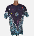 Blue Liquid Blue Vintage 1992 World Space Overprinted T Shirt