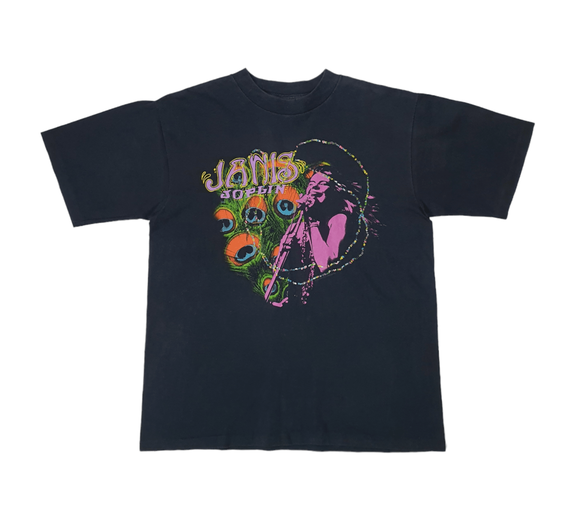 Vintage 1994 Janis Joplin T Shirt Psychedelic Hippie 90s Size Large